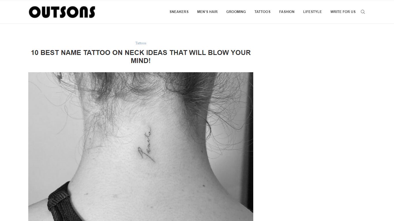 10 Best Name Tattoo On Neck Ideas That Will Blow Your Mind!